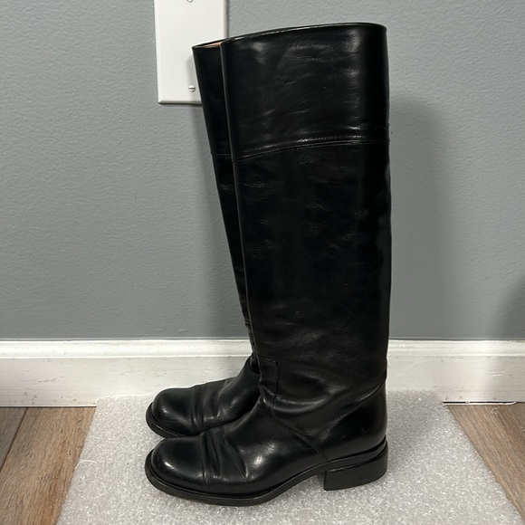 Joan & David Stunning Leather Tall Riding Style Boots Handmade in Italy size 6 M - Picture 5 of 17